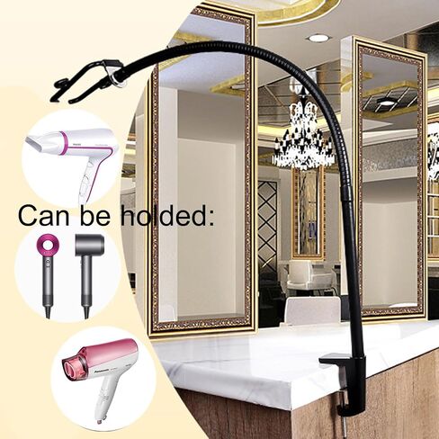 Bleiou الأيدي الحرة حامل مجفف الشعر الذراع الحيوانات الأليفة الكلب الاستمالة الجدول الأسلحة أداة مع المشابك in Kuwait