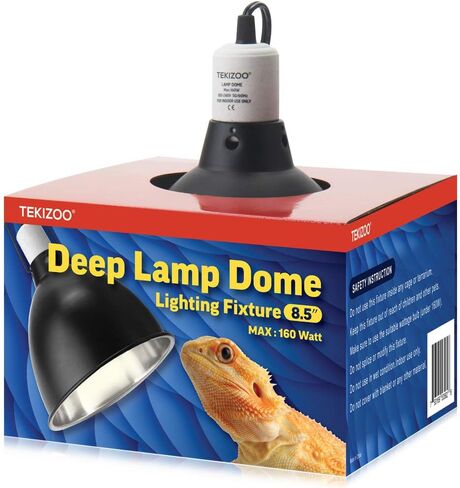 مصباح تيكيزو ذو إضاءة عميقة على شكل قبة للزواحف وعاكس بصري من الألومنيوم (21.59 سم) in Kuwait