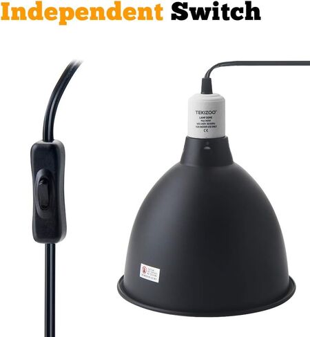 مصباح تيكيزو ذو إضاءة عميقة على شكل قبة للزواحف وعاكس بصري من الألومنيوم (21.59 سم) in Kuwait