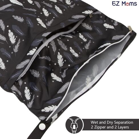 EZ Moms XS 6 قطع حقيبة صغيرة مبللة قابلة لإعادة الاستخدام حقيبة حفاضات صغيرة مقاومة للماء حقيبة مبللة للحفاضات القماشية حقيبة رطبة صغيرة مناسبة للاستخدام اليومي حقائب مقاومة للماء للسباحة in Kuwait