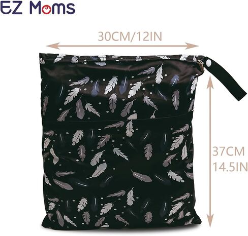 EZ Moms XS 6 قطع حقيبة صغيرة مبللة قابلة لإعادة الاستخدام حقيبة حفاضات صغيرة مقاومة للماء حقيبة مبللة للحفاضات القماشية حقيبة رطبة صغيرة مناسبة للاستخدام اليومي حقائب مقاومة للماء للسباحة in Kuwait