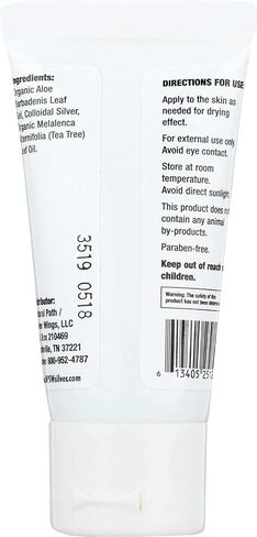 Natural Path Silver Wings Silver 200ppm Aloe Vera Gel w/ Tea Tree Oil 1.5 oz. Skin Healing & Nourishing in Saudi Arabia