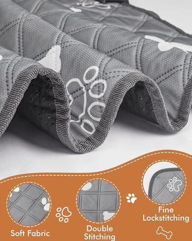 Petbank Washable Pee Pads for Dogs - 39" x 36" Large Reusable Puppy Pads High Absorbency Non-Slip Dog Whelping Pad Waterproof Dog Floor Mats for Breeding Training Travel in Kuwait