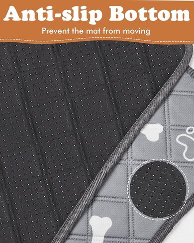 Petbank Washable Pee Pads for Dogs - 39" x 36" Large Reusable Puppy Pads High Absorbency Non-Slip Dog Whelping Pad Waterproof Dog Floor Mats for Breeding Training Travel in Kuwait