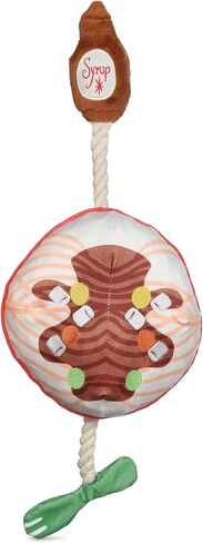 Elf for Pets 7" Dog Plush & Rope Candy Toy | Squeaky Plush Toys, Rope Tug Toys for Dogs | Officially Licensed Pet Product for Dogs & Pet Stocking Stuffers, Buddy, Candy, & Maple Syrup Rope (FF23461) in Kuwait