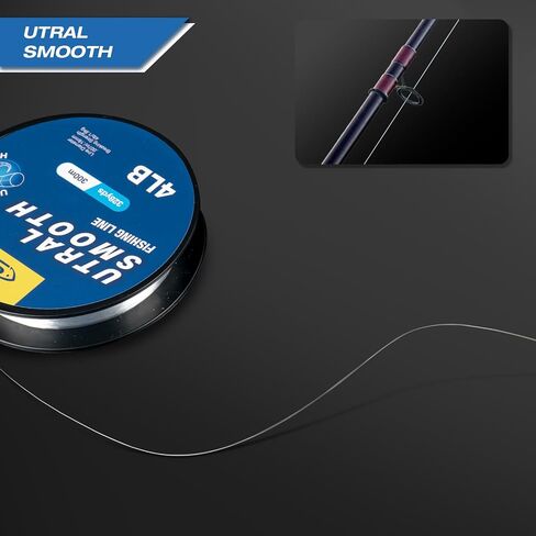 SF Utral Smooth Monofilament Mono Fishing Line with Spool Mono Nylon Line Clear 2 4 6 8 10 12 14 17 20 20LB Fishing Wire Freshwater Saltwater in Saudi Arabia