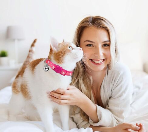 6 قطع من اطواق القطط القابلة للفصل، اطواق القطط بتصميم قمر ذهبي ومشبك امان مع جرس يتوهج في الظلام، اطواق قطط للاولاد والبنات in Kuwait