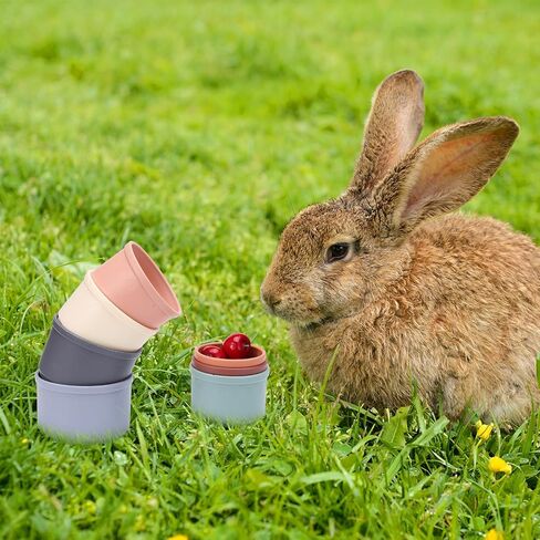 Fuyamp 8 Pcs Stacking Cups for Rabbits, Multi-Colored Reusable Stack up Bunny Cups for Rabbits, Hamster and Other Small Animals Hiding Food and Playing in Kuwait