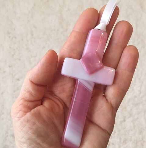 Sentimental Gift for Daughter - Handmade Clear Mosaic Cross With Poem in Kuwait