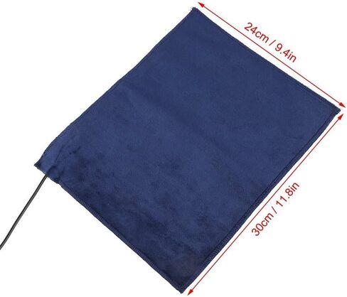 Akozon USB وسادة التدفئة 5V 2A سخان القماش الكهربائي قابل للغسل وسادة قابلة للطي 45 درجة مئوية 9.511.8in 3 وضع درجة حرارة قابلة للتعديل ومؤقت لمقعد الملابس لتدفئة الحيوانات الأليفة in Kuwait