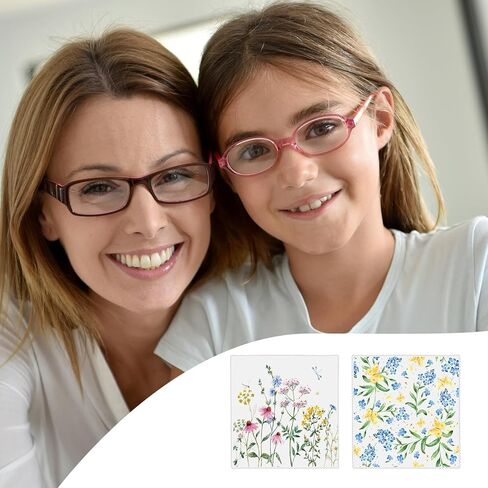 Copkim 36 Pcs Glasses Cleaning Cloth Flower Design Microfiber Cleaning Cloth for Glasses Soft Multicolor Glasses Cleaner Cloth for Eyeglasses Cell Phone Screens Camera Lens, 12 Styles, 6.3 x 6.3 Inch in Kuwait