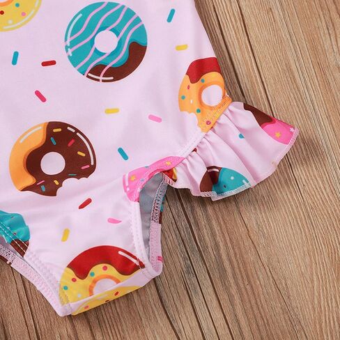 TAOHONG طفل رضيع الفتيات ملابس السباحة ثوب السباحة الكشكشة قطعة واحدة in Kuwait