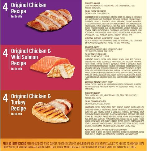 وصفة الطبيعة لحم الضأن الناضج والأرز 24 رطلاً من طعام الكلاب الجاف + مجموعة وصفات الدجاج المتنوعة 2.75 أونصة (عبوة من 24 قطعة) حزمة طعام الكلاب الرطبة in Kuwait