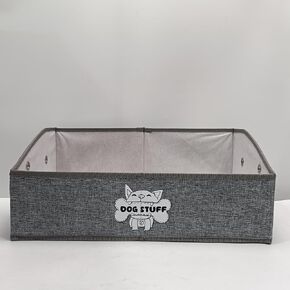 صندوق ألعاب الكلاب من MYFAMIREA، سلة تخزين ألعاب كبيرة للكلاب قابلة للطي، سلة تنظيم الصدر مثالية لألعاب الحيوانات الأليفة والملابس والبطانيات والمقاود والطعام in Kuwait
