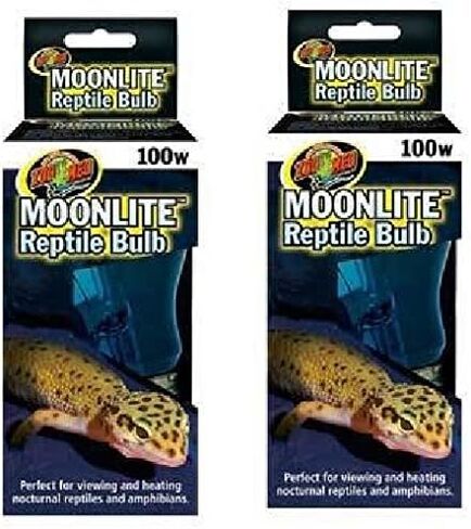 مصابيح زوو ميد Moonlite للزواحف - 100 واط لكل منهما (قطعتين) in Saudi Arabia