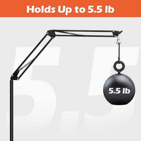 حامل مصباح حراري للزواحف من ايه زد في، حامل اضاءة تسخين للسحلية، حامل معدني قابل للدوران 360 درجة لقفص الموطن، حامل مصباح ارضي قابل للتعديل للسلاحف والثعابين والتنين الملتحي in Kuwait