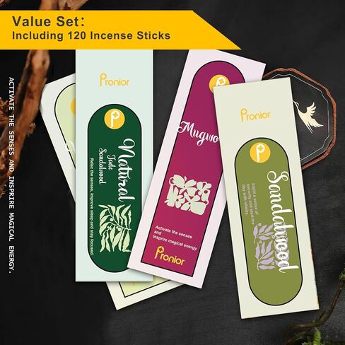 حامل بخور للعصي، مبخرة عصرية مع اداة التقاط رماد زجاجية قابلة للازالة، حامل عصي بخور مضاد للرماد للاسترخاء واليوجا والمنتجعات الصحية والوساطة في المنزل وهدية ديكور من برونيور in Kuwait