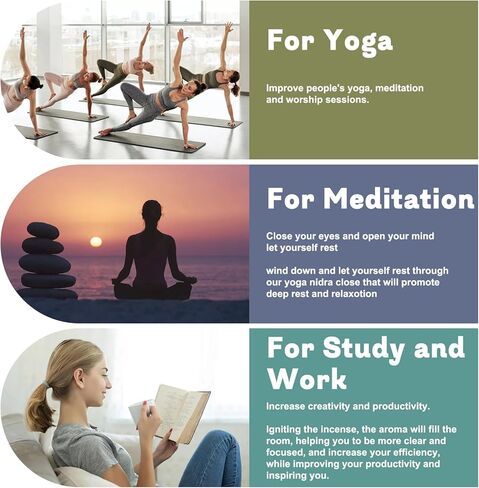 حامل بخور للعصي، مبخرة عصرية مع اداة التقاط رماد زجاجية قابلة للازالة، حامل عصي بخور مضاد للرماد للاسترخاء واليوجا والمنتجعات الصحية والوساطة في المنزل وهدية ديكور من برونيور in Kuwait