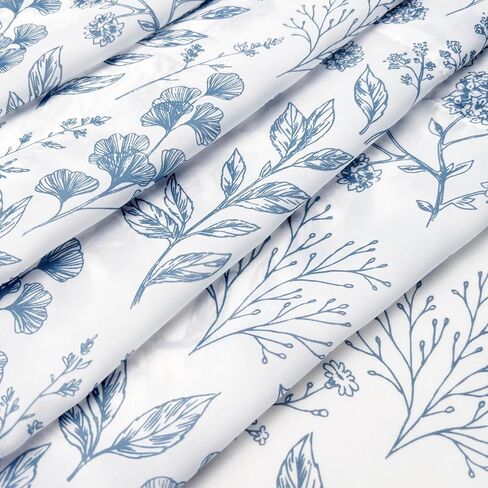 الستارة شرابات بيضاء لأوراق النوافذ المطبوعة شبه شفافة قضيب جيب المطبخ الستارة لغرفة النوم الحمام ستائر النوافذ الصغيرة القبعات العالية 54 × 17 بوصة in Kuwait