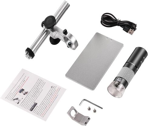 WiFi Digital Microscope for iPhone Android Phone and Mac Windows PC | 50-1000X Magnification Wireless Portable Microscope with Adjustable Metal Stand and Carrying Bag, HD 1080P/720P Video Record in Saudi Arabia