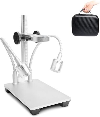 4K Digital Microscope for iPhone Android Phone and Windows Mac PC | 3840x2160p Wireless Handheld Microscope Camera, Portable WiFi Microscope with Adjustable Metal Stand for Adults and Kids in Kuwait