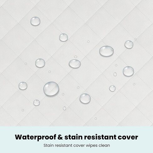 Safety 1st Polypropylene Vinyl Cover Heavenly Dreams Deluxe Dual 2-in-1 Baby Crib and Toddler Mattress, Waterproof and Stain Resistant Cover,Firm, White in Kuwait