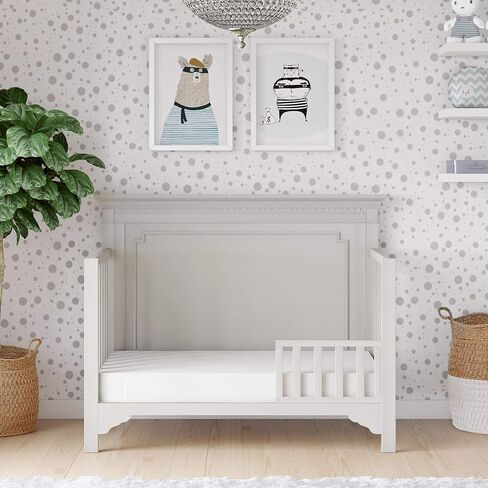 Safety 1st Polypropylene Vinyl Cover Heavenly Dreams Deluxe Dual 2-in-1 Baby Crib and Toddler Mattress, Waterproof and Stain Resistant Cover,Firm, White in Kuwait