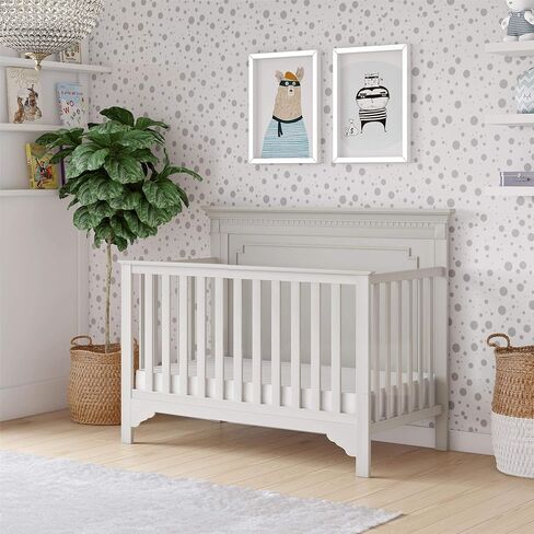 Safety 1st Polypropylene Vinyl Cover Heavenly Dreams Deluxe Dual 2-in-1 Baby Crib and Toddler Mattress, Waterproof and Stain Resistant Cover,Firm, White in Kuwait