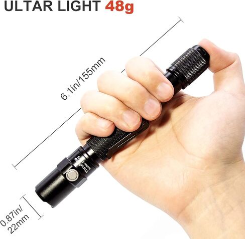 مصباح يدوي ThruNite LED Archer 2A V3 500 Lumens CREE Mini AA مع حبل، IPX8 مقاوم للماء بمفتاح مزدوج ضوء فلاش خارجي للمشي لمسافات طويلة والتخييم والاستخدام اليومي، EDC - CW in Kuwait
