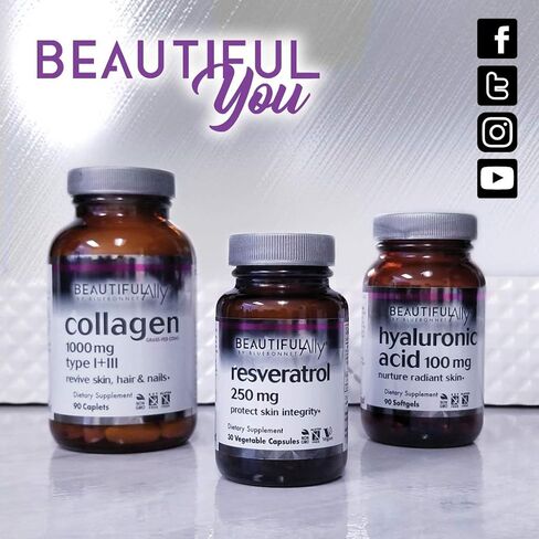Bluebonnet Nutrition Beautiful Ally Resveratrol 500mg، الأفضل للبشرة، مضاد للأكسدة، مغذيات الجمال، نباتي، نباتي، غير معدّل وراثيًا، خالي من الغلوتين، خالي من الصويا، 30 كبسولة نباتية، 30 وجبة in Saudi Arabia