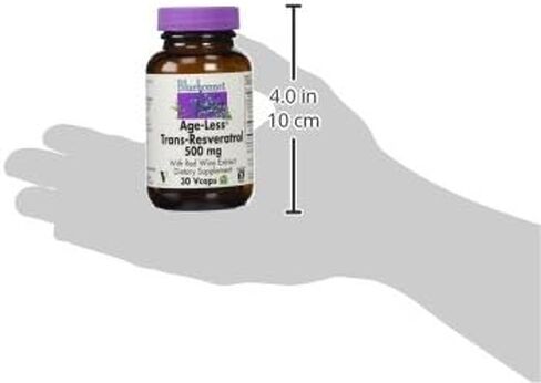 Bluebonnet Nutrition Beautiful Ally Resveratrol 500mg، الأفضل للبشرة، مضاد للأكسدة، مغذيات الجمال، نباتي، نباتي، غير معدّل وراثيًا، خالي من الغلوتين، خالي من الصويا، 30 كبسولة نباتية، 30 وجبة in Saudi Arabia
