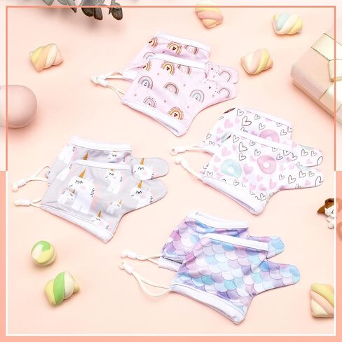 Seematn 4 Pairs Thumb Sucking Stop for Kids Breathable Thumb Suck Guard for Baby Toddler Stop Sucking Fingers Nail Biting Gloves(3-6 Years,Unicorn) in Saudi Arabia