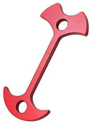 10pcs Fishbone Tent Stakes Pegs Lengthen Deck Nail Anchor Stopper Guyline Tensioner Camping Accessories(Red) in Kuwait