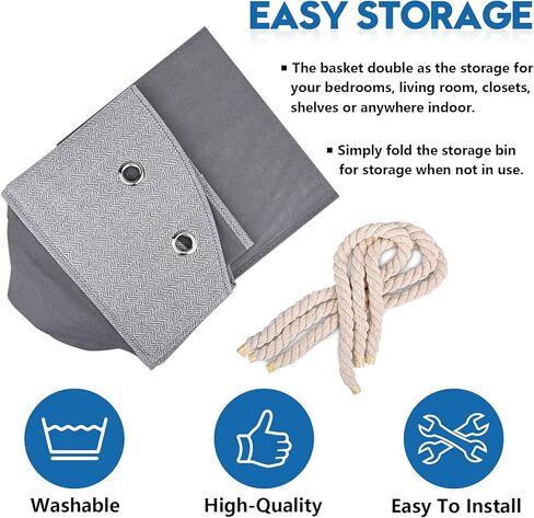 صندوق ألعاب الكلاب من MYFAMIREA، سلة تخزين ألعاب كبيرة للكلاب قابلة للطي، سلة تنظيم الصدر مثالية لألعاب الحيوانات الأليفة والملابس والبطانيات والمقاود والطعام in Kuwait