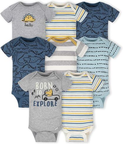 Gerber 8-pack Short Sleeve Onesies and 4-Pack Sleep 'N Play Clothing Bundle in Saudi Arabia