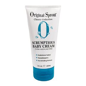 Original Sprout Scrumptious Baby Cream with Zinc for Babies Sensitive Skin, 8 oz. Bottle