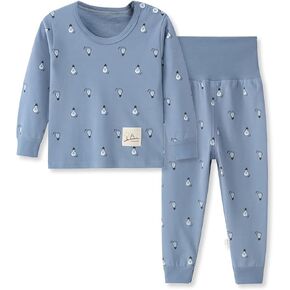 YANWANG 100% Organic Cotton Baby Boys Girls Pajamas Set Long Sleeve Sleepwear in Kuwait