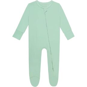GUISBY Rayon Baby Footies Pajamas, Soft Long Sleeve with 2 way Zipper Sleepers