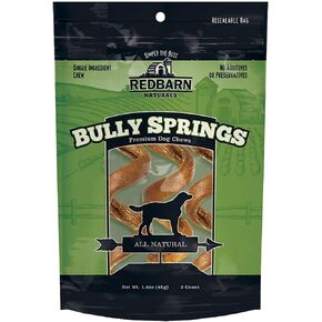 Redbarn Bully Springs for Dogs. Natural, Grain-Free, Highly Palatable, Long-Lasting Dental Chews Sourced from Free-Range, Grass-Fed Cattle in Saudi Arabia