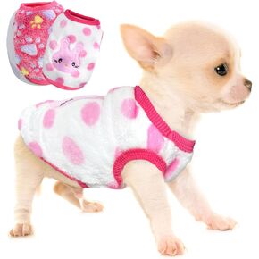 2 Pieces XXS Chihuahua Sweater Cute Small Dog Sweater Fleece Puppy Sweater Winter Extra Small Dog Sweater Pet Dachshund Sweater Dog Clothing in Kuwait