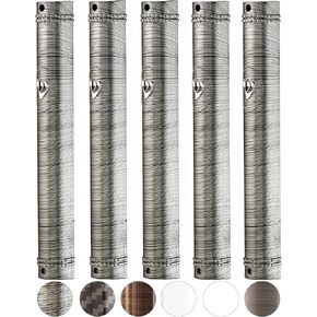حامل حافظة سوبر ستام MEZUZAH (shidell) من البلاستيك نصف دائري ذهبي شين مطاط مقاوم للماء الفلين مجموعة من 5 (شفاف مع شين ذهبي، 15) in Kuwait