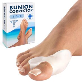3 Pairs Gel Bunion Corrector Toe Protectors Straightener Separators Big Toe Spreader (6 pcs) in Saudi Arabia