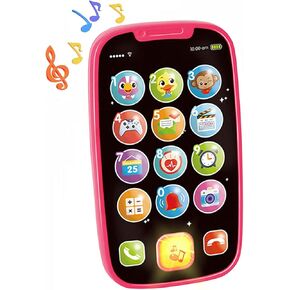 HOLA Baby Cell Phone Toys for 1 Year Old Girl Gifts, Baby Toys 12-18 Months My First Learning Baby Phone Toy Lights Music Play Kids Phone for Toddlers Baby Girl Toys 1 Year Old Girl Birthday Gift