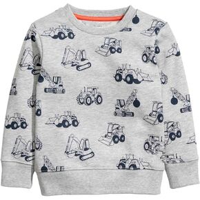 HUAER& Baby Boy Round Neck Cotton Long Sleeve Pullover Sweatshirt 2-7Y in Kuwait