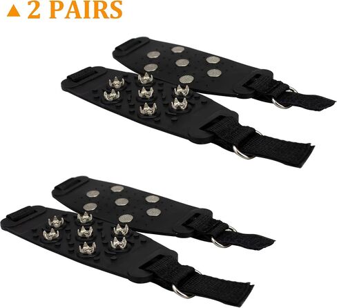 VINFUTIN Crampon Traction Cleats 7 Point Cleats for Shoes and Boots Anti-Skid Traction Grips Ice Cleats for Walking or Hiking on Snow and Ice in Saudi Arabia
