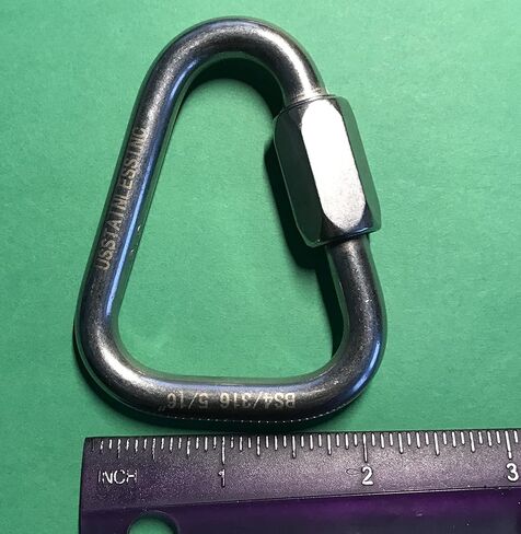 Stainless Steel 316 Delta Quick Link 5/16" (8mm) Marine Grade Triangle in Saudi Arabia