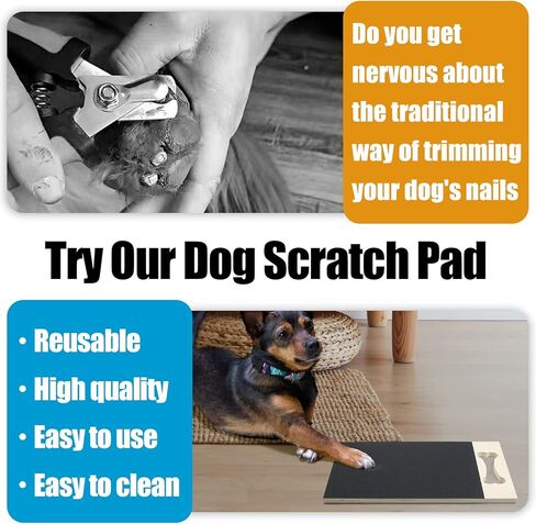 وسادة خدش لاظافر الكلاب من تيك واب مصنوعة من لوح خشبي صديق للبيئة، مربع خدش للكلاب يمكن أن يوفر المزيد من وقت اللعب لك ولكلبك، مناسبة للكلاب الكبيرة والصغيرة والقطط. in Kuwait