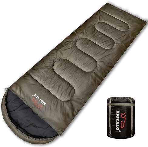 RIOYALO 0 Degree Sleeping Bags for Adults Cold Weather | Big and Tall 4 Season Winter Camping Sleeping Bag w. Compression Sack for Youth Hiking Backpacking | Portable Waterproof | XL Up to 6 ft 10 in in Kuwait