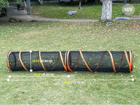 6 in 1 Pet Cat and Dog Tunnel Tent Foldable Pet Tent Outdoor Pop Up Pet Playpen Cage Fences House (Styles 1) in Kuwait