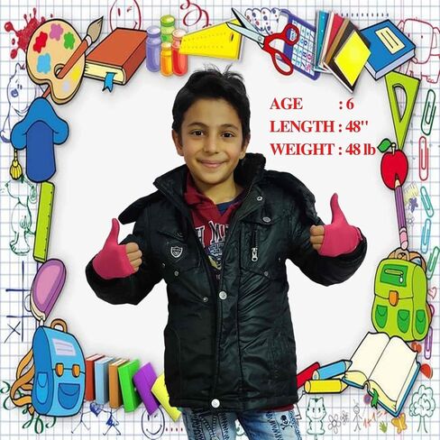 OFFA Thumb Sucking Stop for Kids (Ages 3-6) - Kit Includes 2 Thumb Sucking Deterrent Gloves (Red) & Guide Booklet in Saudi Arabia